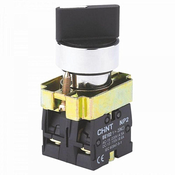 Переключатель NP2-BD24, 2 положения фиксацией, 2НЗ IP40 (R) CHINT