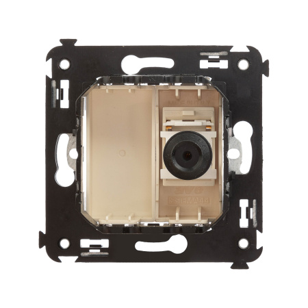 Розетка TV одиночная в стену, "Avanti", "Ванильная дымка" DKC