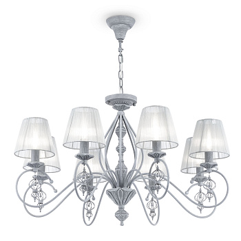 Люстра 8*E14 40Вт Серый IP20 Monsoon ARM154-08-S Maytoni