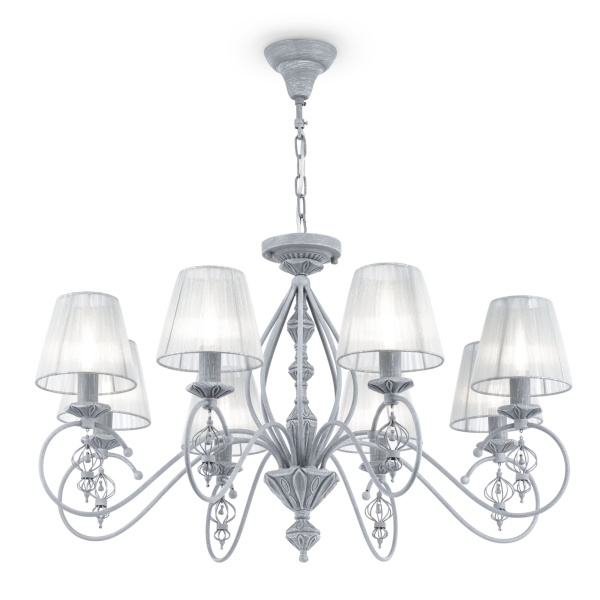 Люстра 8*E14 40Вт Серый IP20 Monsoon ARM154-08-S Maytoni