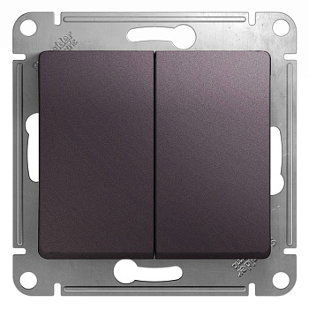 СНЯТ GLOSSA  Механизм выключателя СУ 2 кл 10А сиреневый туман IP20 Schneider Electric