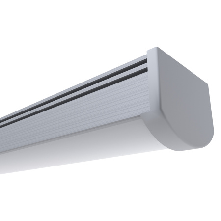 08-14 Профиль алюминиевый для светодиодной ленты, анод., П-образный , накладной, серебро, 25х12мм, 2м, шир. ленты до 20мм, индивидуальная упаковка (ра