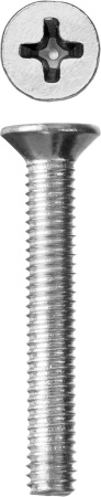 Винт DIN 965, M6 x 30 мм, 7 шт, кл. пр. 4.8, оцинкованный, ЗУБР
