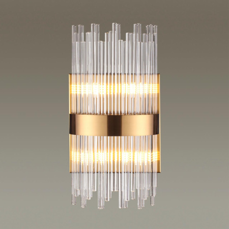 Бра G9 4*33W 220V FOCCO бронзовый/стекло/прозрачный ODEON LIGHT
