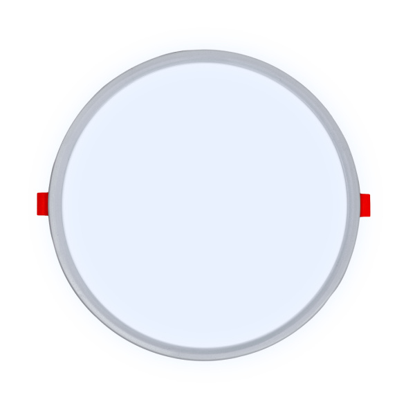 LP-12 Светодиодная панель встраиваемая с регулировкой под посадочное отверстие, 20Вт, 230В/50Гц, 1500лм, 6500К, Ø230х24мм, круглая, драйвер на корпусе