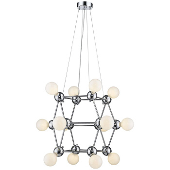 Люстра подвесная Хром/Хром E27 14*60Вт WE234.14.103 WERTMARK