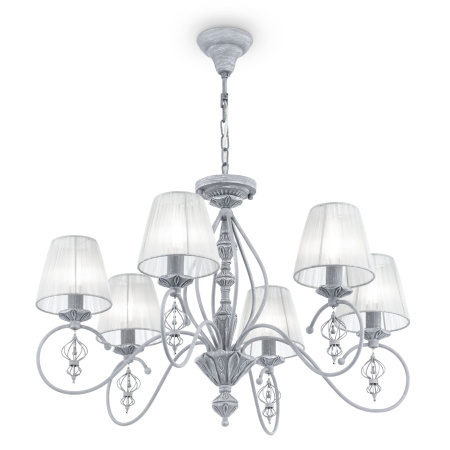 Люстра 6*E14 40Вт Серый IP20 Monsoon ARM154-06-S Maytoni