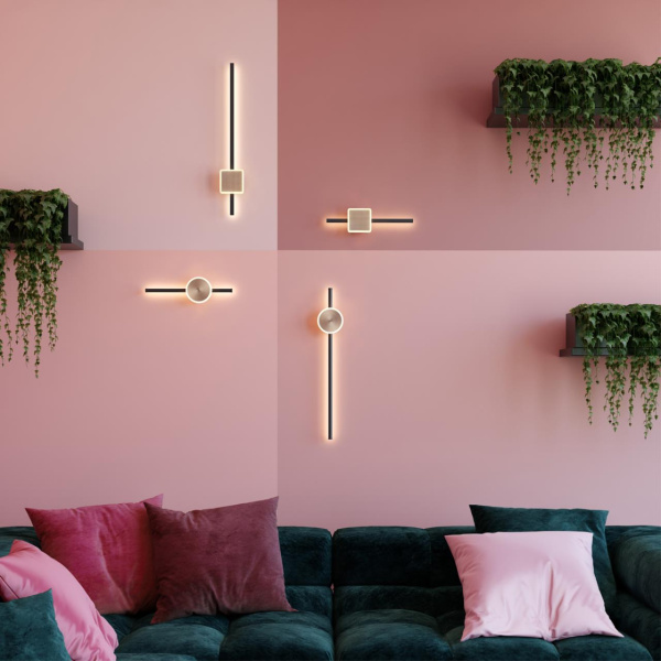 Настен.св-к IP20 LED 12W 760Лм 3000K STILO черн/бронза/металл ODEON LIGHT