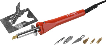 Прибор "Мастер" для выжигания, пайки, резки с набором насадок, 5шт+нож ЗУБР Прибор "Мастер" для выжигания, пайки, резки с набором насадок, 5шт+нож ЗУБР