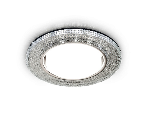 Встраиваемый точечный светильник со светодиодной лентой G290 CH хром/прозрачный GX53+3W(LED WHITE) Ambrella Light