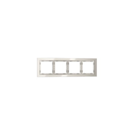 Рамка стеклянная Voltum S70 на 4 поста, (кашемир, стекло)