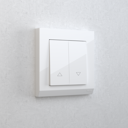 Встраиваемые механизмы выключатель жалюзи  СУ 2-кл. 10А Белый IP20 Werkel