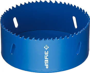 102мм, коронка биметаллическая, быстрорежущая сталь ЗУБР