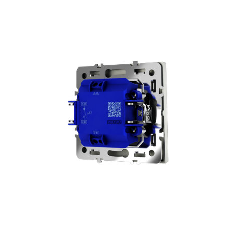 Выключатель встраиваемый Voltum S70 одноклавишный 10А, (сталь)