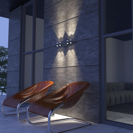 Ландшафтный настенный св-к IP54 LED 4000K 16W 85-265V CALLE темно-серый NOVOTECH