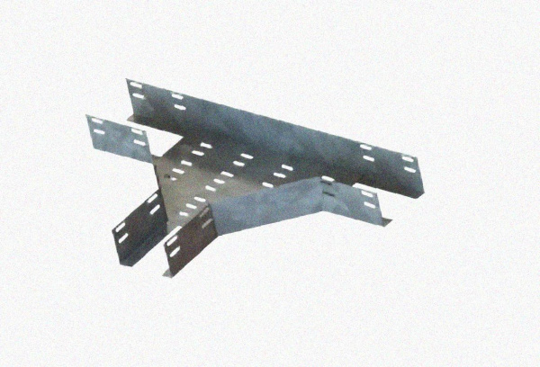 Лоток тройниковый перфорированный ОТ 300х80 УТ1,5, оцинкованный лист S1,5