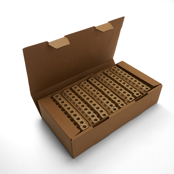 Зажим наборный изолированный (винтовой) ЗНИ - 10,0 (JXB10), бежевый STEKKER