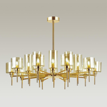 Люстра E14 20*40W DIATRA золотой/янтарный ODEON LIGHT