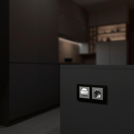 Датчик движения (серебряный) СУ IP20 Werkel