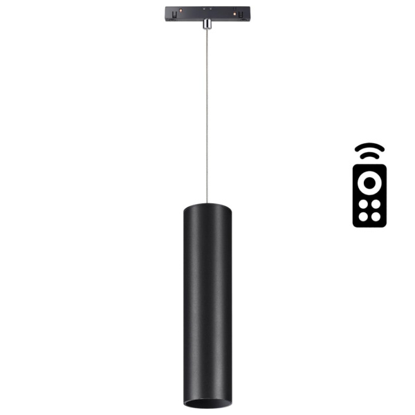 Трековый св-к димм.с ДУ,со сменой цв.темп.IP20 LED 3000~6500К 20W 48V черный FLUM B NOVOTECH