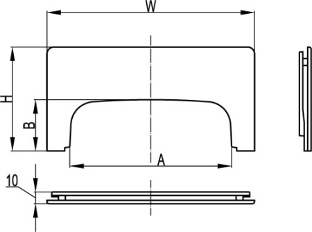 Адаптер 90х25 для коробки SDN DKC
