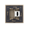 Розетка HDMI Золотая Livolo