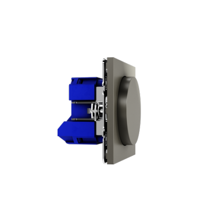 Светорегулятор встраиваемый Voltum S70 поворотно-нажимной 600 Вт, (шелк)