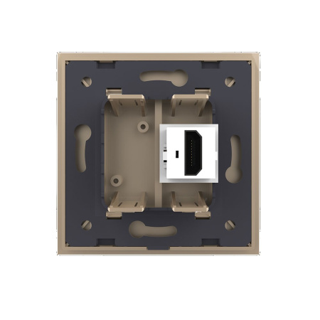 Розетка HDMI Золотая Livolo
