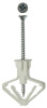 Дюбель полипропиленовый, тип "Бабочка", для пустотелых конструкций, с оцинкованным саморезом, 10 х 50 мм, 4 шт, ЗУБР