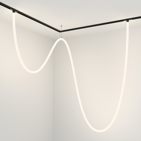 Трековый подвесной светильник LED 100Вт Черный IP20 Magnetic track system Exility TR101-2-100W4K-B Technical Maytoni