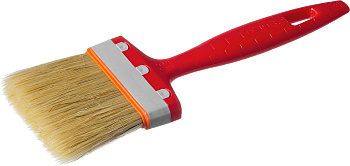 Кисть плоская "УНИВЕРСАЛ-СТАНДАРТ", натуральная щетина, пластмассовая ручка, 3"/75мм ЗУБР