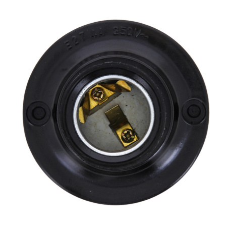 Патрон карболитовый потолочный Е27 черн, прямой PROxima EKF Патрон карболитовый потолочный Е27 черн, прямой PROxima EKF