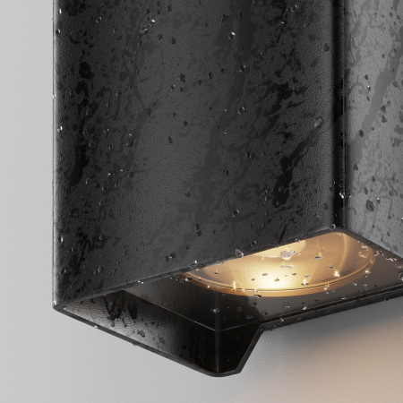 Настенный светильник (бра) 8Вт 3000К Черный IP54 Shell O570WL-L10B3K Outdoor Maytoni