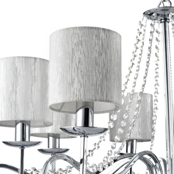 Люстра 8*E14 40Вт Хром IP20 Morel FR2907-PL-08-CH Freya