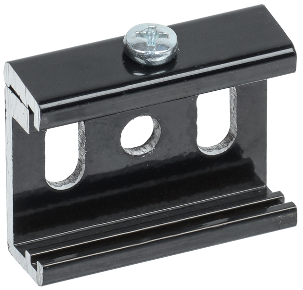 Комплект для накладного монтажа осветительного шинопровода черный IEK