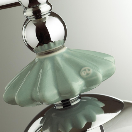 Бра E14 1*40W 4893/1WA BIZET хром/раноцветн./керамика/стекло ODEON LIGHT