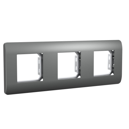 Рамка 3-ая, универсальная, серебряный NEW3-E CHINT