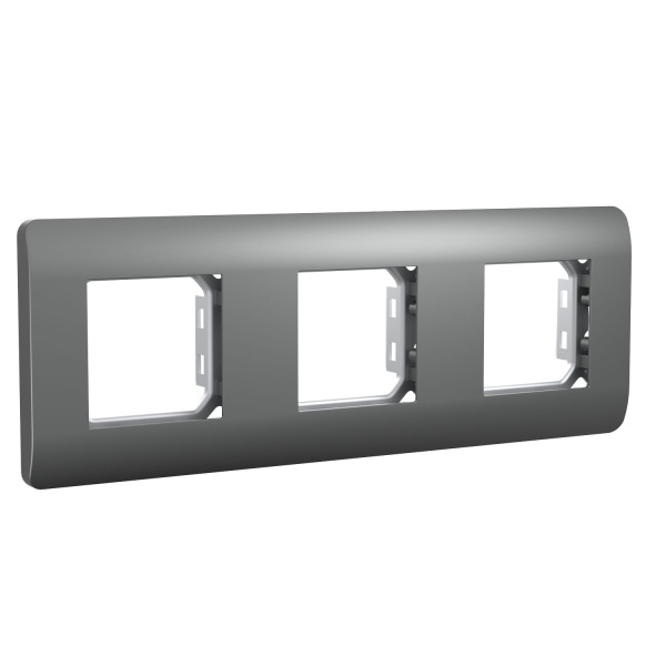 Рамка 3-ая, универсальная, серебряный NEW3-E CHINT