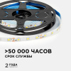 LSE-247 Светодиодная лента 12В, 4,8Вт/м, 420 лм/м, 4000К, smd2835, 60д/м, IP20, ширина подложки 8мм, 5м, д/б OGM