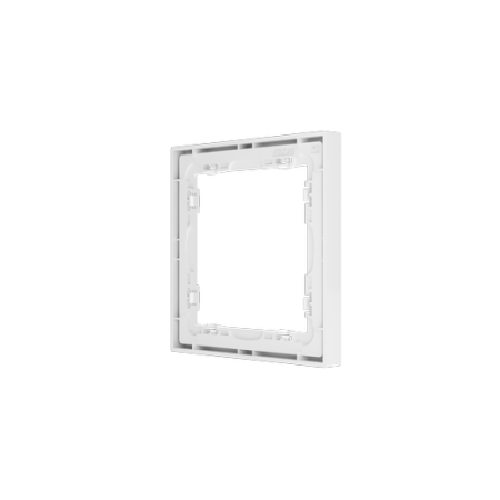 Рамка пластиковая Voltum S70 на 1 пост, (белый глянцевый)