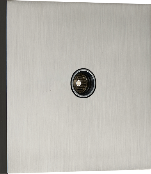 Donel N96 TV розетка (папа), Вороненая сталь, серия DT