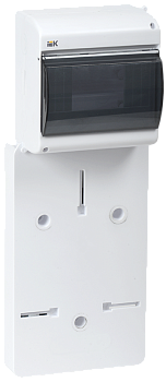 Панель для установки счетчика ПУ1/2-6 1-фазн. с боксом для автоматов модульных серий (6 мод.) с проз