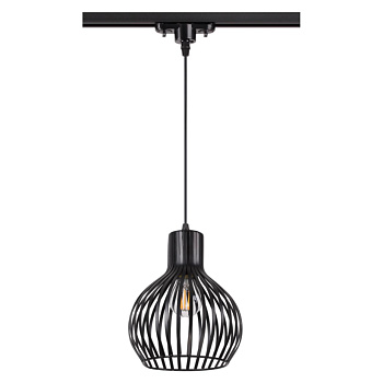 Св-к трековый однофазный IP20 E27 50W 220V ZELLE черный C NOVOTECH