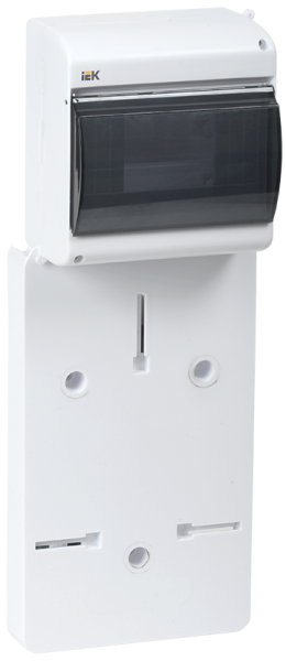 Панель для установки счетчика ПУ1/2-6 1-фазн. с боксом для автоматов модульных серий (6 мод.) с проз