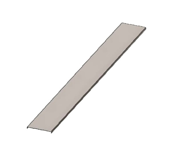 Крышка лотка замкового КЛЗ 100х3000 УХЛ1, горячее цинкование, S1,0