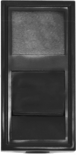 Donel Розетка DEC RJ45 UTP кат.6, 1мод., черн. (22.5х45мм)