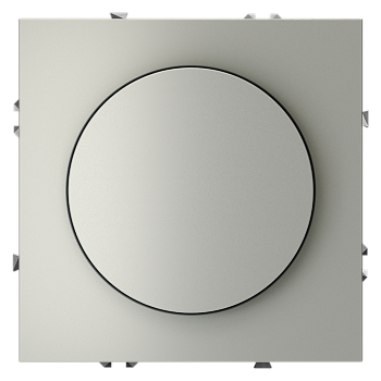 Светорегулятор встраиваемый Voltum S70 поворотно-нажимной 600 Вт, (сталь)