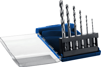 ПРОФ-А 6шт(2-8мм), Набор сверл по металлу с шестигранным хвостовиком, сталь Р6М5, класс А ЗУБР