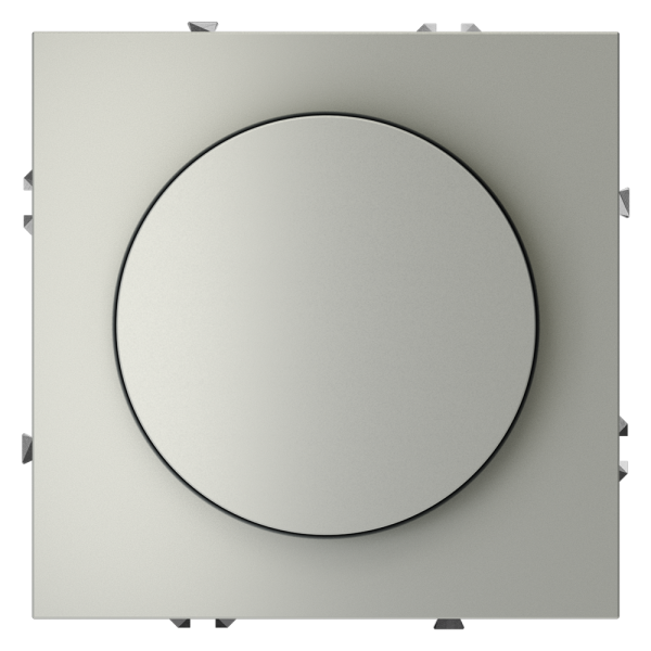 Светорегулятор встраиваемый Voltum S70 поворотно-нажимной 600 Вт, (сталь)