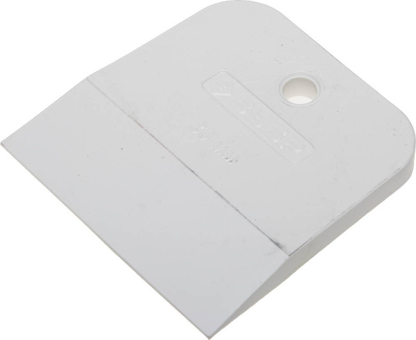 Шпатель "Мастер" резиновый, белый, 1шт, 80мм ЗУБР